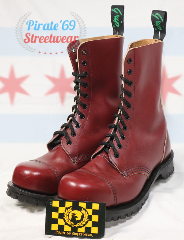 Grinders Herald CS Derby Black 14 Hole Men/'s Ladies Safety Steel Toe Boots