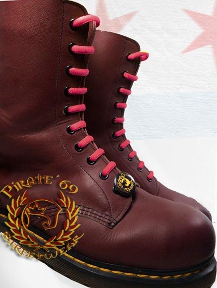 Skinhead crimson boot laces for Dr Martens Skinhead crimson boot laces for Dr Martens