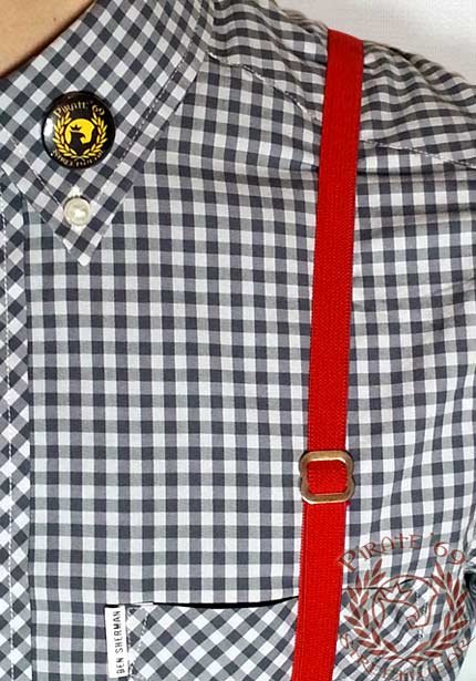 skinny 1/2 inch skinhead braces supenders red skinny 1/2 inch skinhead braces supenders red