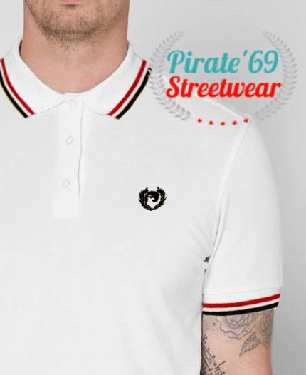 NEW STOCK Pirate 69 Hawk Wreath Twin Tipped Polo