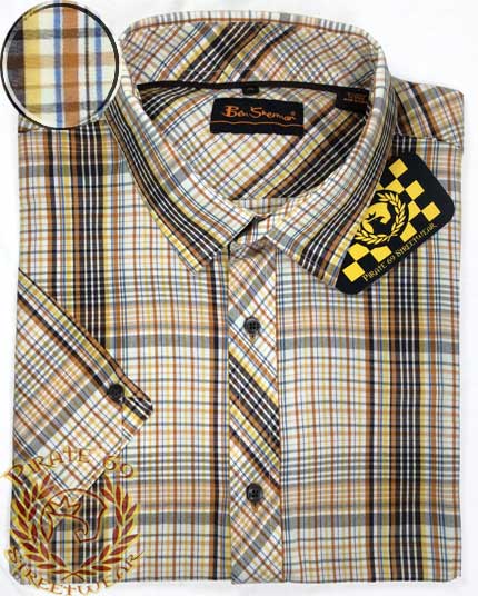 Ben Sherman short sleeve shirt, size XL (25 inch chest). Traditional ...