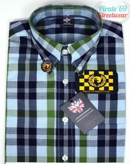 Hawk Skinhead Camisa Escosesa