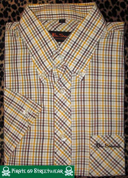 Ben Sherman button front short sleeved shirt, Size 8 (5XL / XXXXXL ...