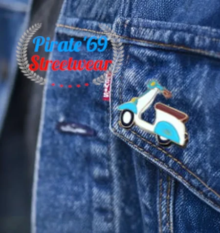 Vespa scooter skinhead mod pin badge buttons