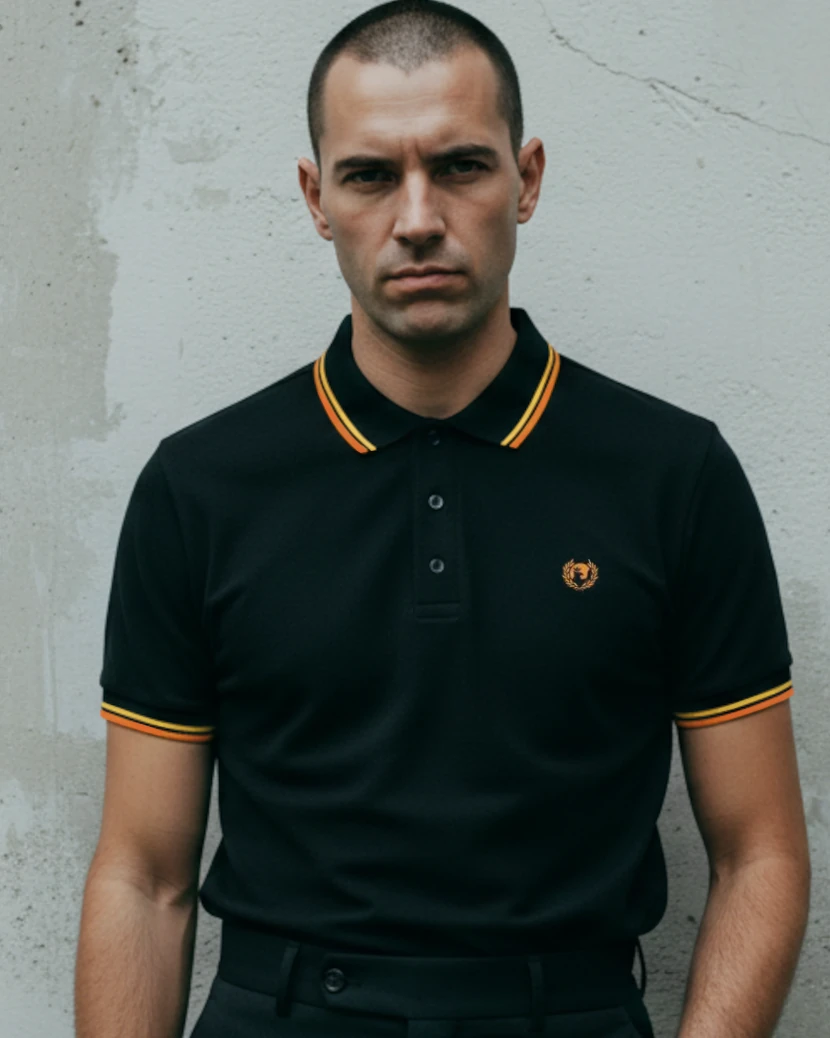 Pirate 69 Hawk Wreath Twin Tipped Polo Shirt