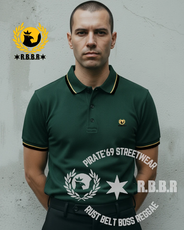 Pirate 69 Skinhead Brand USA Polo Shirts